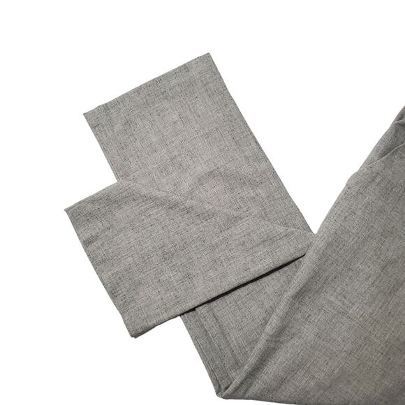 Ava Heather Grey Bow Belted Cropped Straight Leg Pants Office Workwear Medium - Picture 3 of 11